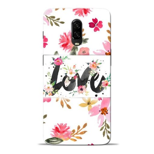 Flower Love Oneplus 6T Mobile Cover