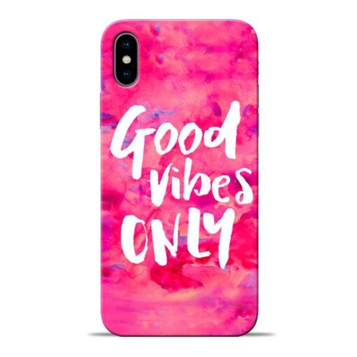 Good Vibes Apple iPhone X Mobile Cover