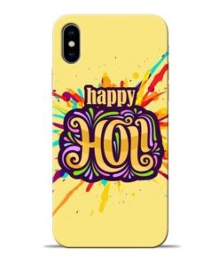 Happy Holi Apple iPhone X Mobile Cover