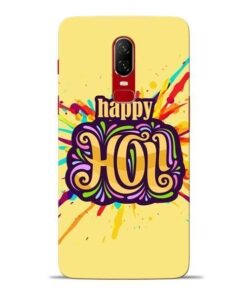 Happy Holi Oneplus 6 Mobile Cover