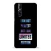 I Am Not Perfect Vivo V15 Pro Mobile Cover