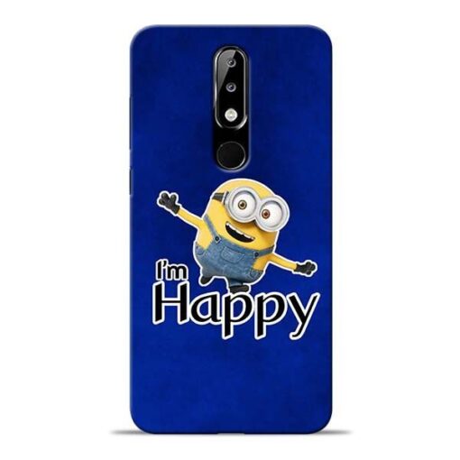 I am Happy Minion Nokia 5.1 Plus Mobile Cover