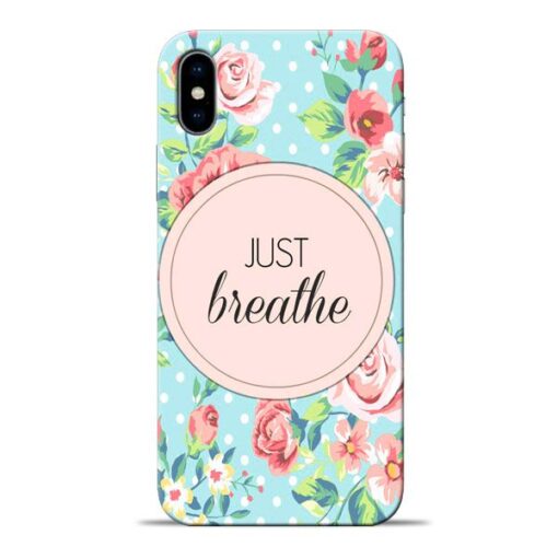 Just Breathe Apple iPhone X Mobile Cover