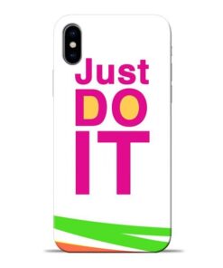 Just Do It Apple iPhone X Mobile Cover