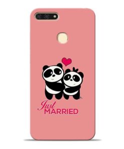 Just Married Honor 7A Mobile Cover
