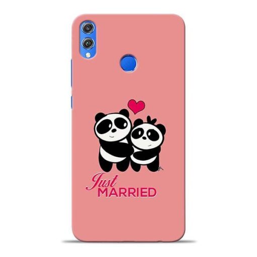 Just Married Honor 8X Mobile Cover