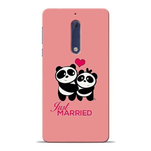 Just Married Nokia 5 Mobile Cover