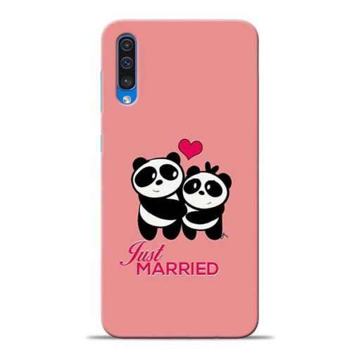 Just Married Samsung A50 Mobile Cover