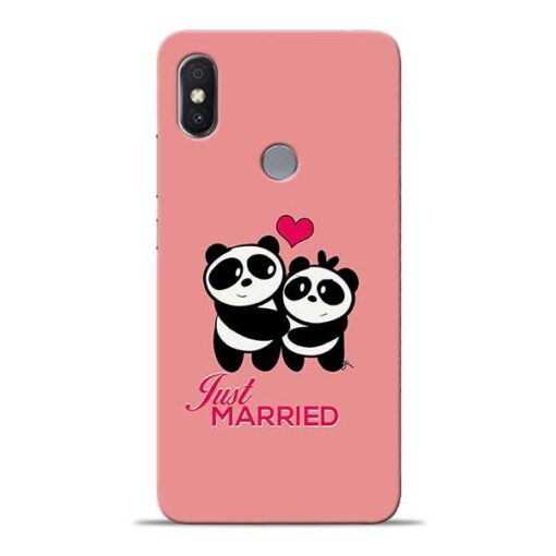 Just Married Xiaomi Redmi Y2 Mobile Cover