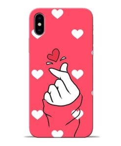 Little Heart Apple iPhone X Mobile Cover