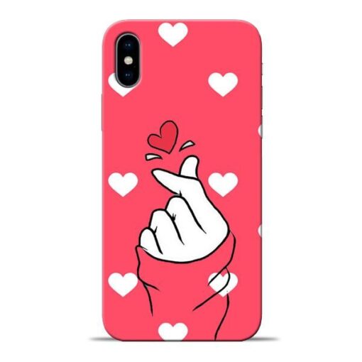 Little Heart Apple iPhone X Mobile Cover