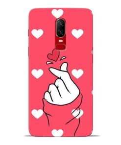 Little Heart Oneplus 6 Mobile Cover