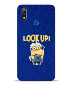 Look Up Minion Oppo Realme 3 Pro Mobile Cover
