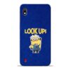 Look Up Minion Samsung A10 Mobile Cover