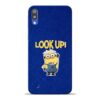 Look Up Minion Samsung M10 Mobile Cover
