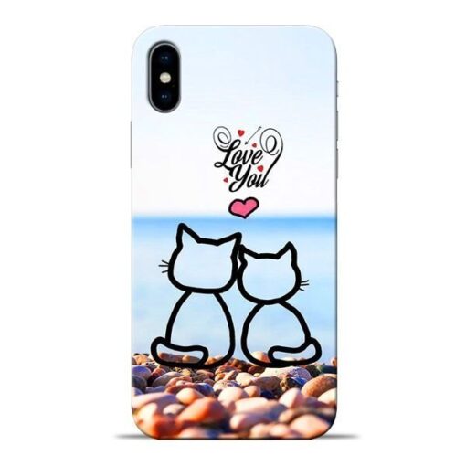 Love You Apple iPhone X Mobile Cover