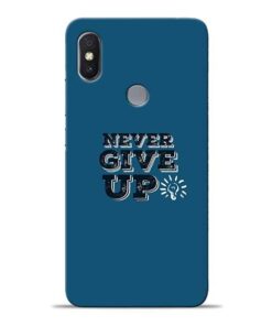 Never Give Up Xiaomi Redmi Y2 Mobile Cover