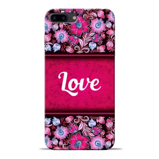 Red Love Apple iPhone 8 Plus Mobile Cover