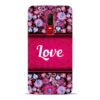 Red Love Oneplus 6 Mobile Cover