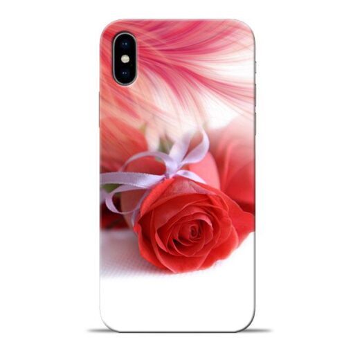 Red Rose Apple iPhone X Mobile Cover