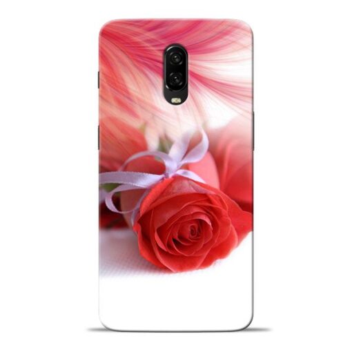Red Rose Oneplus 6T Mobile Cover