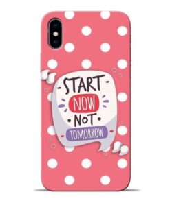 Start Now Apple iPhone X Mobile Cover