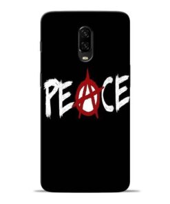 White Peace Oneplus 6T Mobile Cover