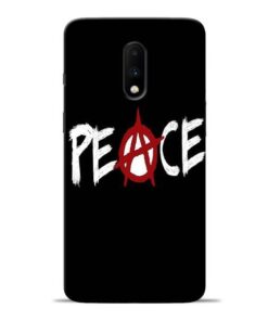 White Peace Oneplus 7 Mobile Cover