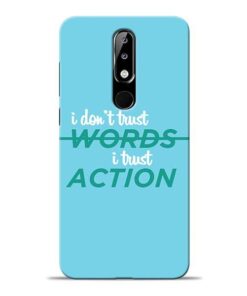 Words Action Nokia 5.1 Plus Mobile Cover