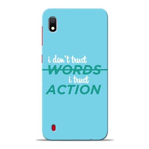 Words Action Samsung A10 Mobile Cover