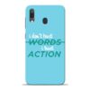 Words Action Samsung A30 Mobile Cover