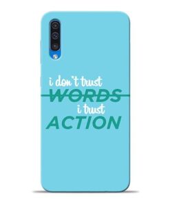 Words Action Samsung A50 Mobile Cover
