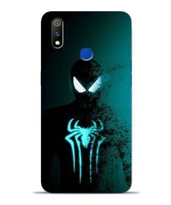 Black Spiderman Oppo Realme 3 Pro Mobile Cover