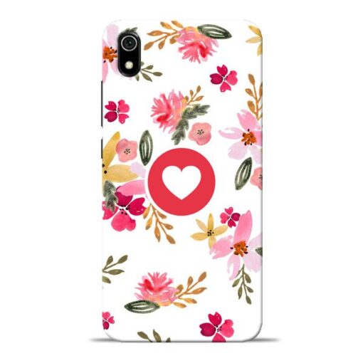 Floral Heart Redmi 7A Mobile Cover