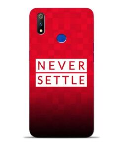 Never Settle Oppo Realme 3 Pro Mobile Cover