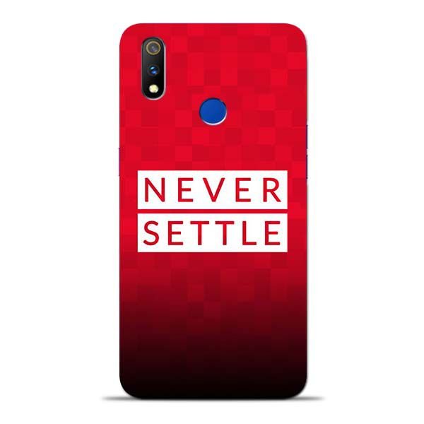 Never Settle Oppo Realme 3 Pro Mobile Cover 1 Never Settle Oppo Realme 3 Pro Mobile Cover