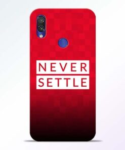 Never Settle Redmi Note 7 Pro Mobile Cover