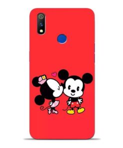 Red Cute Mouse Oppo Realme 3 Pro Mobile Cover
