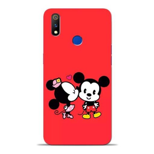 Red Cute Mouse Oppo Realme 3 Pro Mobile Cover