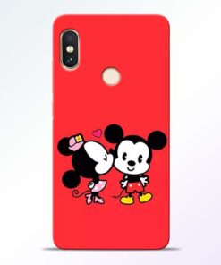 Red Cute Mouse Redmi Note 5 Pro Mobile Cover