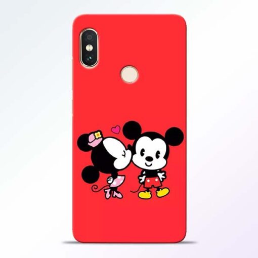Red Cute Mouse Redmi Note 5 Pro Mobile Cover