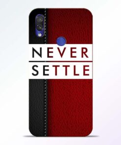 Red Never Settle Redmi Note 7 Pro Mobile Cover