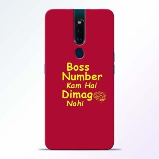 Boss Number Oppo F11 Pro Mobile Cover