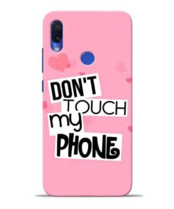 Dont Touch Redmi Note 7S Mobile Cover
