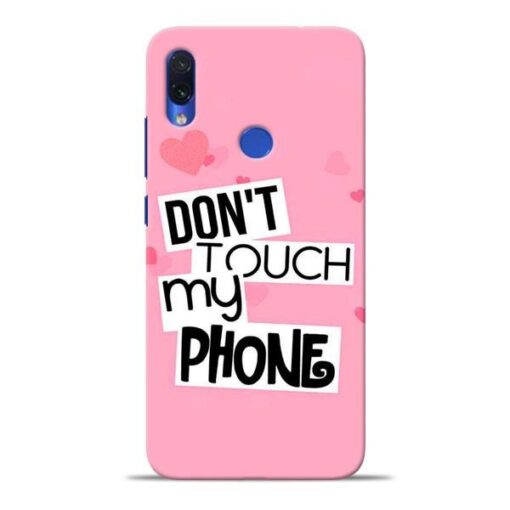 Dont Touch Redmi Note 7S Mobile Cover