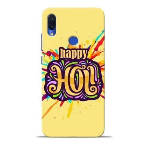 Happy Holi Redmi Note 7S Mobile Cover