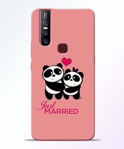 Just Married Vivo V15 Mobile Cover