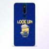 Look Up Minion Oppo F11 Pro Mobile Cover