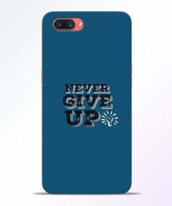 Never Give Up Oppo A3S Mobile Cover