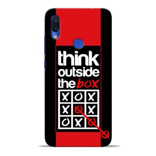 Think Outside Redmi Note 7S Mobile Cover